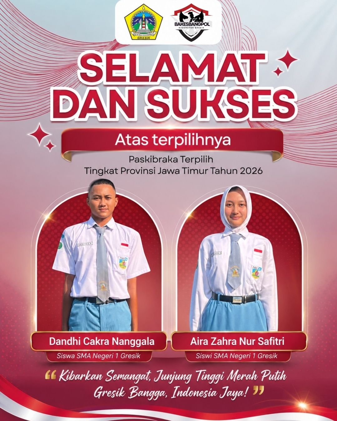 Selamat dan Sukses! Putra-Putri Kabupaten Gresik Terpilih sebagai Paskibraka Provinsi Jawa Timur Tahun 2026